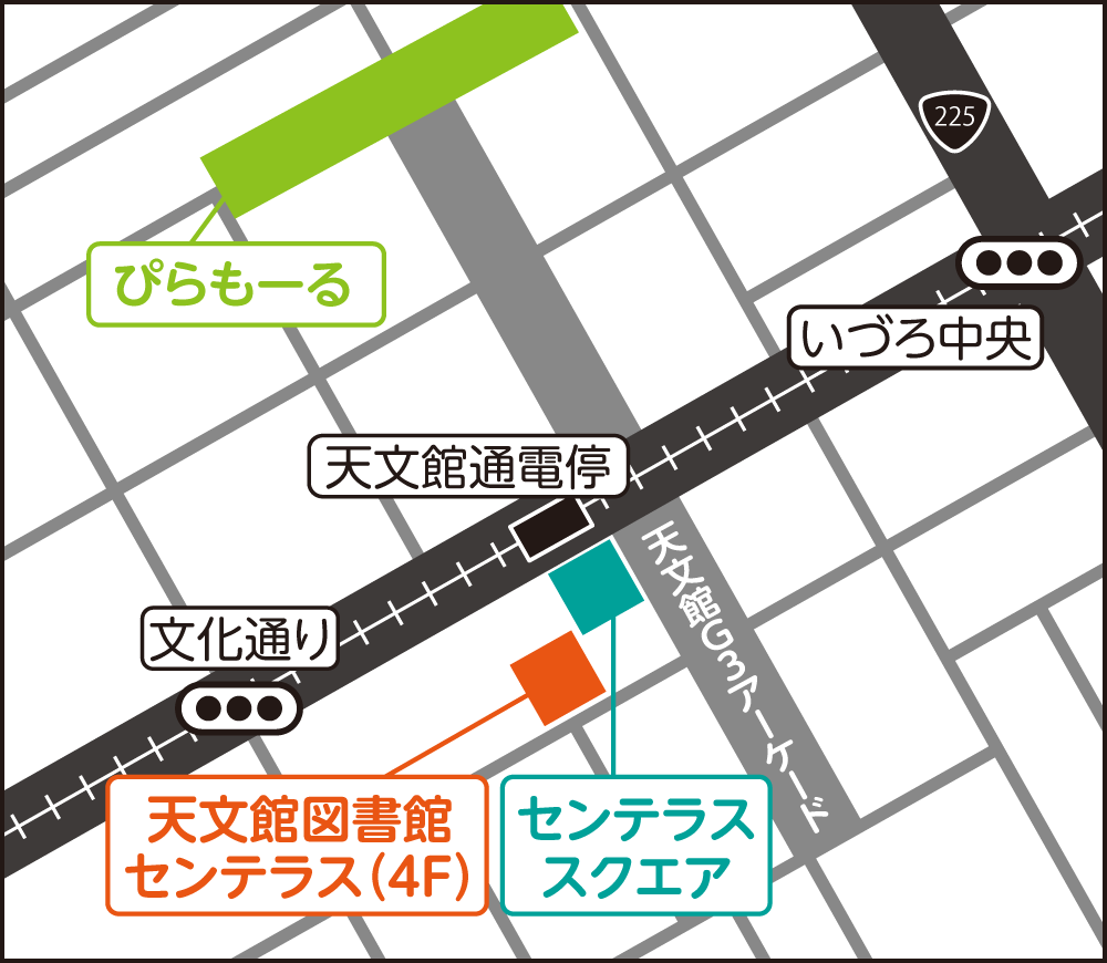 かごしままちなか文化彩会場マップ